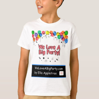 Feest T-shirt voor kinderen en alle leeftijden