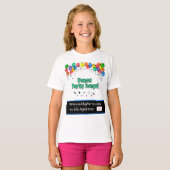 Feest T-shirt voor kinderen en alle leeftijden (Voorkant volledig)
