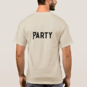 Feest T-Shirt Zand (Achterkant)