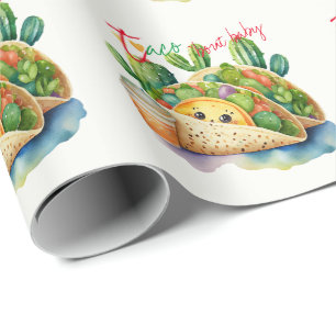 Feest Taco 'bout Baby Shower Mooie Pret Moderne Cadeaupapier