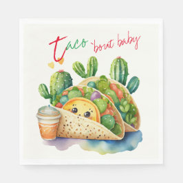 Feest Taco 'bout Baby Shower Schattig Leuk Modern Servet