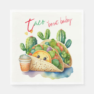 Feest Taco 'bout Baby Shower Schattig Leuk Modern Servet