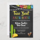 Feest Taco Over Een Nieuw Huis Housewarming Party Kaart (Voorkant)