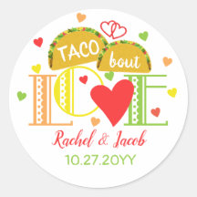 Feest Taco Over Liefde Kleurrijk Verloving Feestje