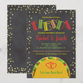 Feest Taco Over Liefde Koppel Bruiloft Shower Kaart (Voorkant / Achterkant)