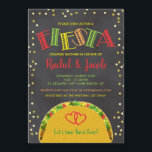 Feest Taco Over Liefde Koppel Trouw Bruidsfeest Kaart<br><div class="desc">Dit leuke ontwerp voor een koppel bruiloft heeft heldere typografie, een taco en accenten van gouden stippen. Klik op de aanpassen knop voor meer flexibiliteit bij het wijzigen van de afbeeldingen en tekst! Variaties van dit ontwerp, extra kleuren, evenals coördinerende producten zijn beschikbaar in onze winkel, zazzle.com/doodlelulu*. Neem contact met...</div>