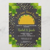 Feest Taco Over Liefde Koppel Trouw Bruiloft Showe Kaart (Voorkant / Achterkant)