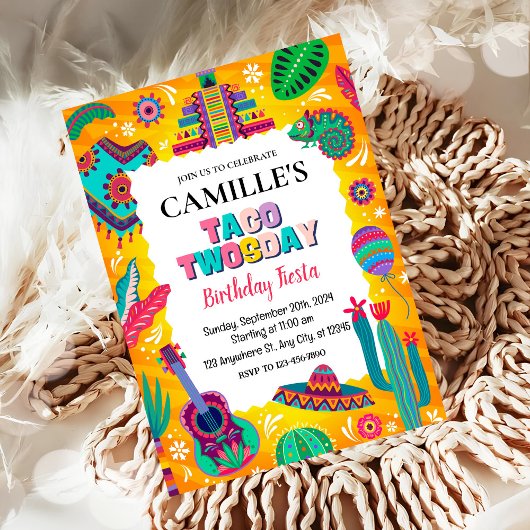 Feest Taco Tweedag Verjaardag Kaart