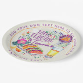 FEEST Tacos Tequila en Tiara's Papieren Bordje (Gekanteld)