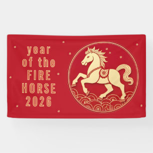 Feest ter ere van het paard 2026 Chinees Nieuwjaar Spandoek