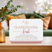 Feest | Thanksgiving binnenuitnodiging Kaart