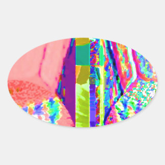 FEEST TIJD KUNST voor Clubs Cabarets Dancing Fun G Ovale Sticker