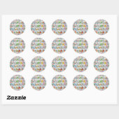 Feest Toilet Bemanning Ronde Sticker (Vel)