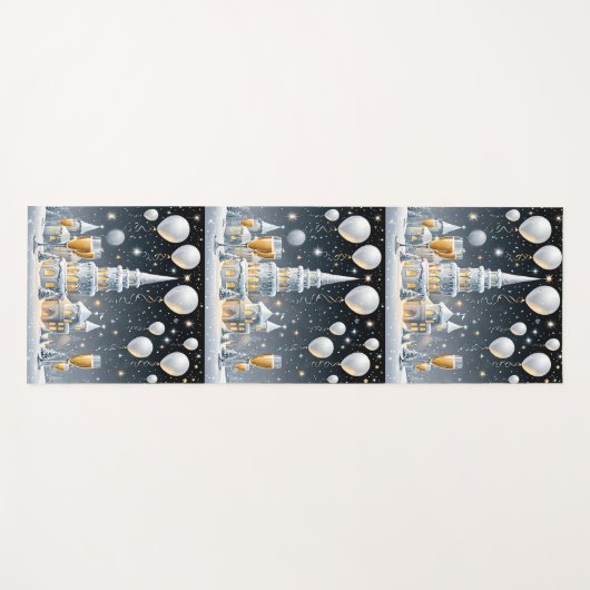 Feest tot de bal valt! yogamat (Voorkant (horizontaal))