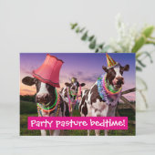 Feest tot de koeien thuis komen kaart (Staand voorkant)