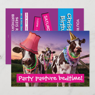 Feest tot de koeien thuis komen kaart