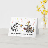 Feest tot de koeien thuiskomen Verjaardag Kaart (Gele Bloem)