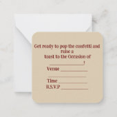 Feest Uitnodiging (Achterkant)