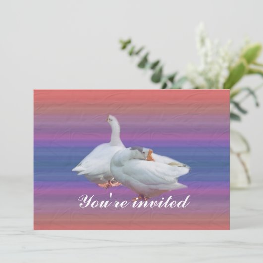 feest uitnodiging (Staand voorkant)