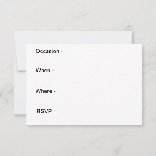 Feest Uitnodiging (Achterkant)