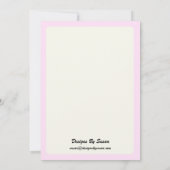 Feest Uitnodiging - Anjer Ontwerp (Achterkant)