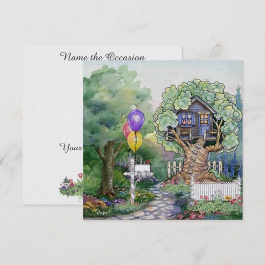 Feest uitnodiging - SRF (Voorkant / Achterkant)