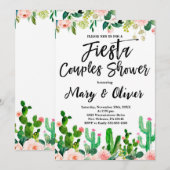 Feest uitnodiging voor stel, fiesta thema (Voorkant / Achterkant)