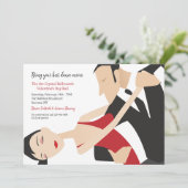 Feest Uitnodigingen Dans Moves (Staand voorkant)