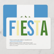Feest: Uitnodigingen: Guatemala: Guatemalteekse vl