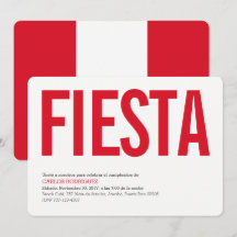 Feest: Uitnodigingen: Peru: Peruviaanse Vlag