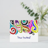 Feest ~ Uitnodigingen / RSVP (Staand voorkant)