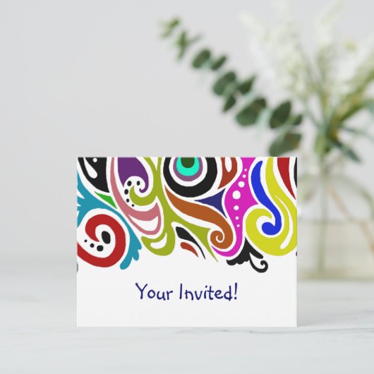 Feest ~ Uitnodigingen / RSVP (Staand voorkant)