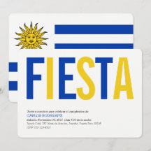 Feest: Uitnodigingen: Uruguay: Uruguayaanse Vlag