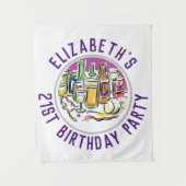 Feest van 21e verjaardag wandkleed (Voorkant)