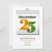 Feest van 25 december kaart (Voorkant)