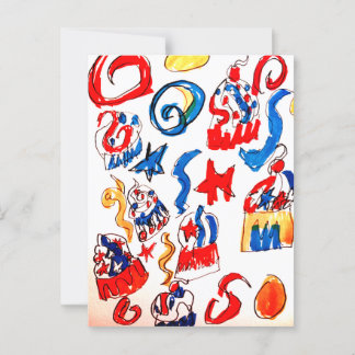 Feest van 4 juli briefkaart