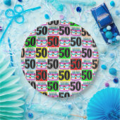 FEEST VAN 50 JAAR OUD PAPIEREN BORDJE (Feest)