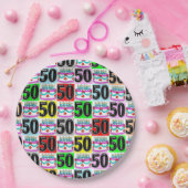 FEEST VAN 50 JAAR OUD PAPIEREN BORDJE (Feest)