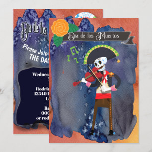 Feest van de Doden Dia de Los Muertos Feest Vieren Kaart