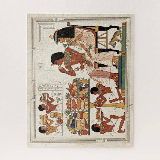 Feest van de Eeuwigheid: Oud-Egyptisch Banket Legpuzzel (Verticaal)