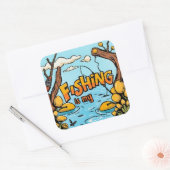 Feest van de Geviste passie Vierkante Sticker (Envelop)