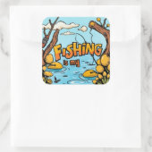 Feest van de Geviste passie Vierkante Sticker (Tas)