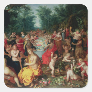 Feest van de Goden Vierkante Sticker