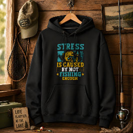 feest van de Grappige Visvangst Stressverlichting Hoodie