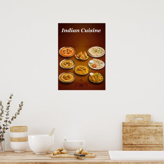Feest van de Indiase smaken Poster (Keuken)