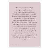 Feest van de Kaart katholieke gebeden (Achterkant)