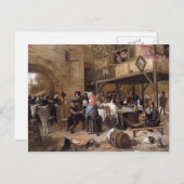 Feest van de Kamer van Koophandel door Jan Steen Briefkaart (Voorkant / Achterkant)