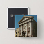 Feest van de Kerk van Santa Maria della Vierkante Button 5,1 Cm (Voorkant /achterkant)