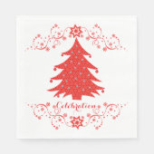 Feest van de kerstboom servetten (Voorkant)
