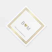 feest van de moderne / elegante bruiloft servetten (Hoek)